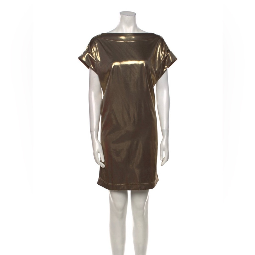 Elegant Gold Women's Dress
